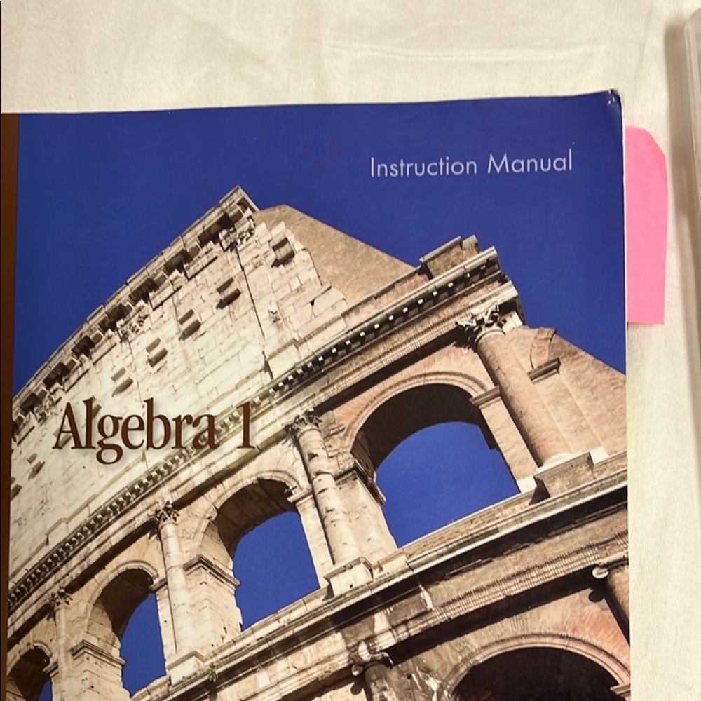 Algebra 1 Instruction Manual with DVDs - Brown & Blue - Picture 3 of 6